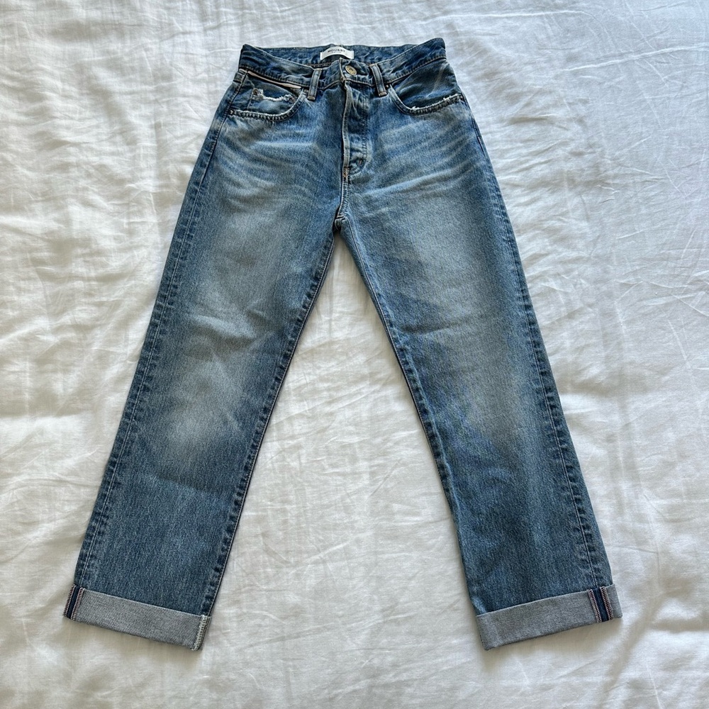 Moussy MV Seagraves Straight Jeans in Light Blue